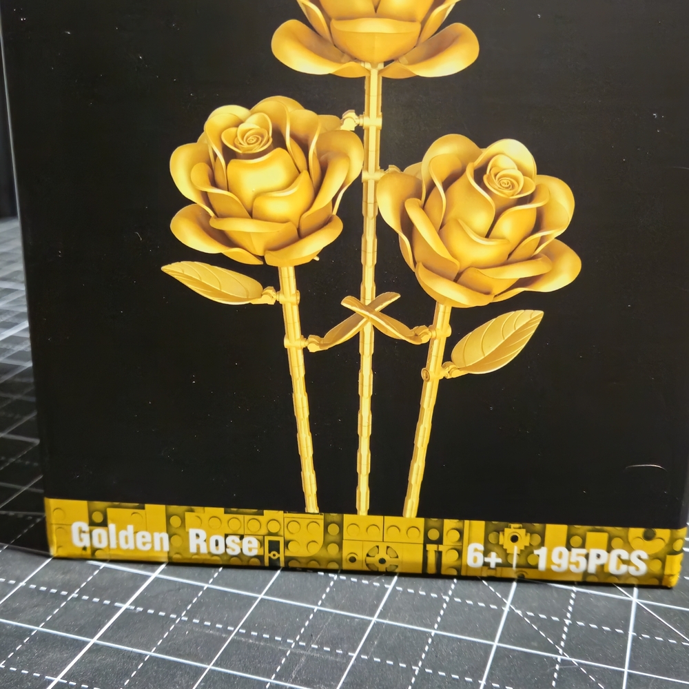 Golden Rose Building Set - 195 Pieces